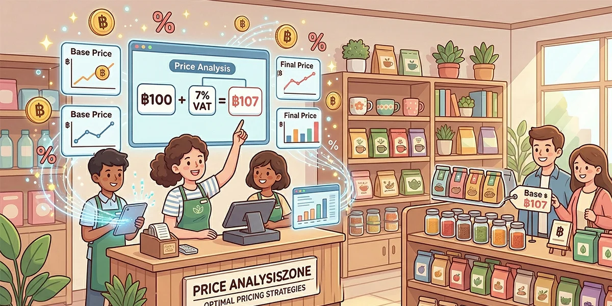 วิธีการตั้งราคาให้สินค้าที่มีภาษี VAT