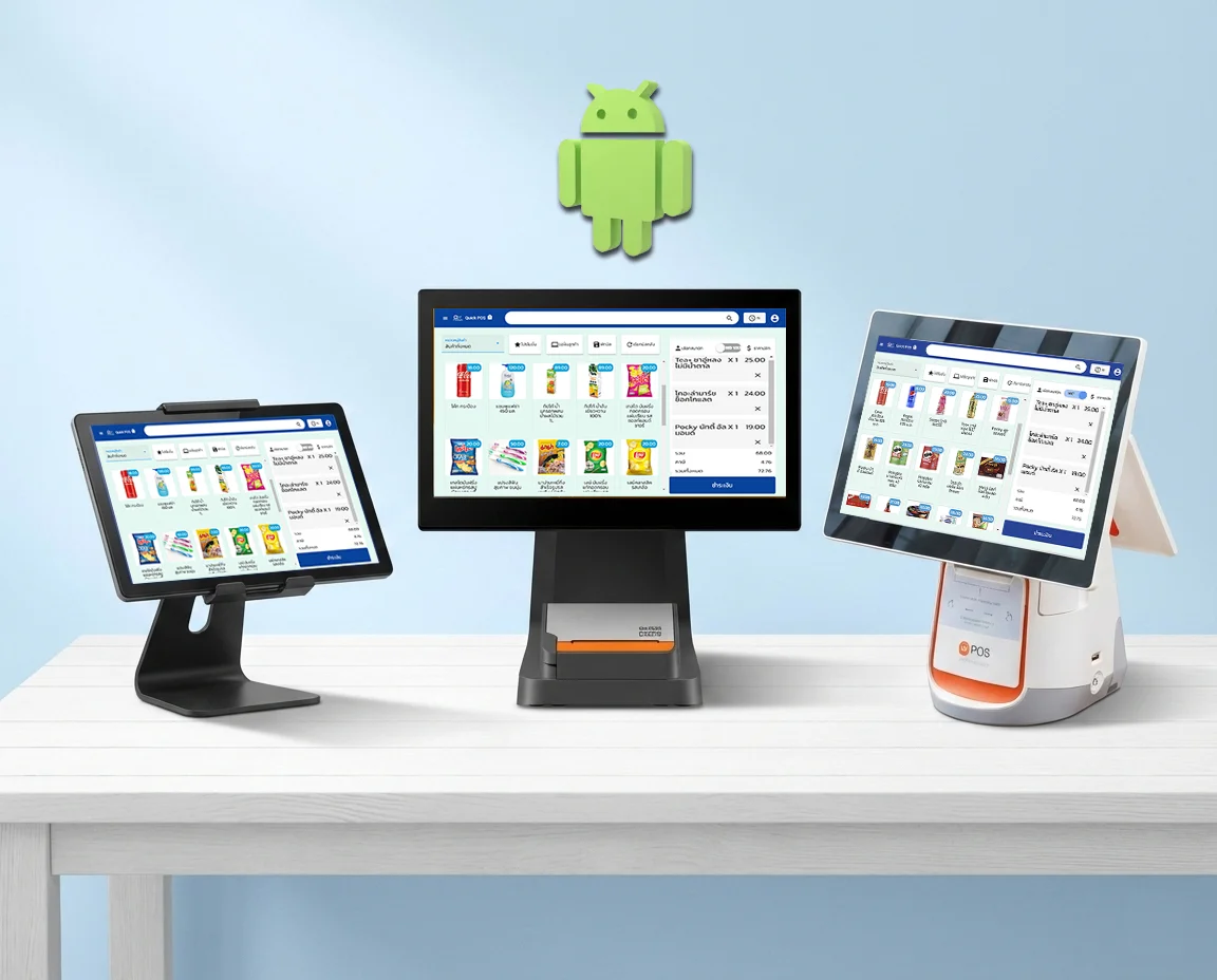 Panda POS ใช้งานได้บนระบบ Android ทั้งเครื่อง POS และ tablet