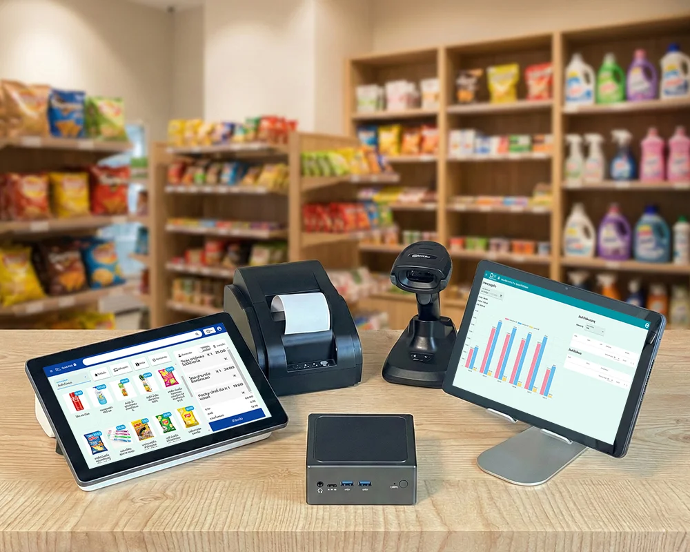 QuickPOS POSBOX กล่องโปรแกรม POS แบบซื้อขาด สำหรับเครื่อง Android และ iPad