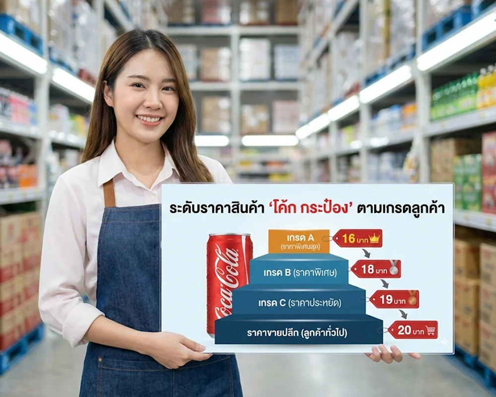 QuickPOS Premium ตั้งระดับราคาสินค้าหลายระดับได้