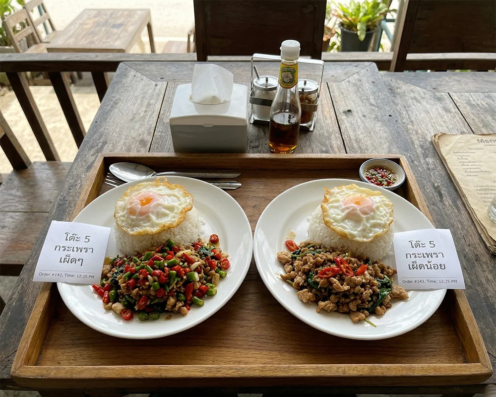 ใส่โน๊ตเพิ่มสำหรับการปรุงให้พ่อครัวได้