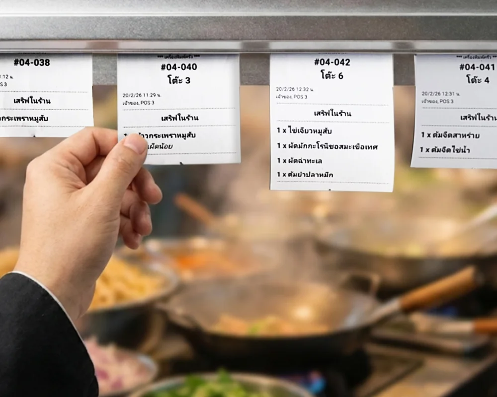 พิมพ์ออร์เดอร์เข้าครัว