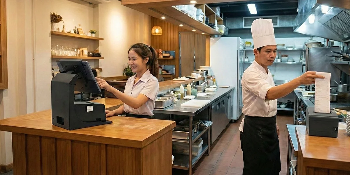 SaveSave สามารถพิมพ์ออกครัวในร้านอาหาร